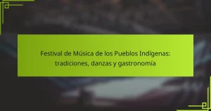 Festival de Música de los Pueblos Indígenas: tradiciones, danzas y gastronomía