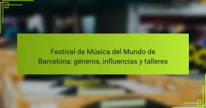 Festival de Música del Mundo de Barcelona: géneros, influencias y talleres