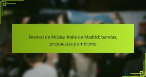 Festival de Música Indie de Madrid: bandas, propuestas y ambiente